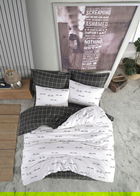 Lenjerie de pat dubla, Wimper, EnLora Home, Bumbac Ranforce