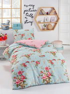 Lenjerie de pat pentru o persoana 2 piese, Alanur, Eponj Home, 65% Bumbac/35% Poliester