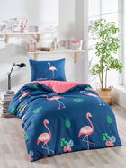 Lenjerie de pat pentru o persoana 2 piese, Big Filamin, Eponj Home, 65% Bumbac/35% Poliester