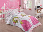 Lenjerie de pat pentru o persoana, Beatiful Girl, Eponj Home, 65% Bumbac/35% Poliester