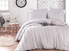 Lenjerie de pat dubla Exclusive Satin 6 piese, Wafel, Hobby, Bumbac Satinat