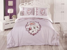 Lenjerie de pat dubla, Rosalinda, Irya Home, Bumbac