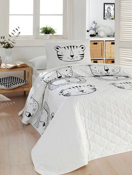 Cuvertura matlasata Single XXL (DE), 155x200 cm, Compari, Mijolnir, Bumbac Ranforce