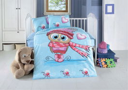 Lenjerie de pat pentru copii, Cute, Patik, Bumbac Ranforce