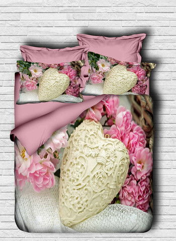 Lenjerie de pat dubla 3 piese, 127, Pearl Home, Bumbac