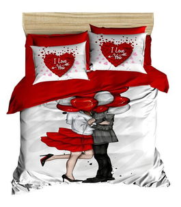 Lenjerie de pat dubla 3 piese, 154, Pearl Home, Bumbac