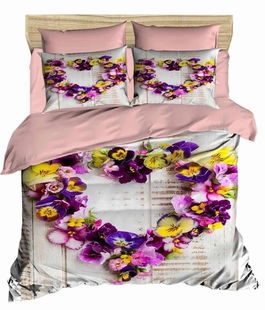 Lenjerie de pat dubla 3 piese, 186, Pearl Home, Bumbac