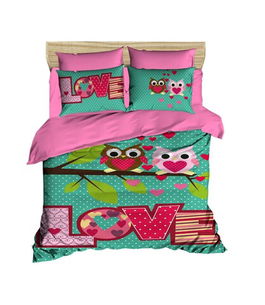 Lenjerie de pat dubla 3 piese, 213, Pearl Home, Bumbac