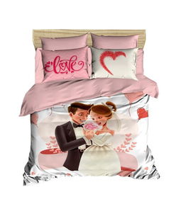 Lenjerie de pat dubla 3 piese, 214, Pearl Home, Bumbac