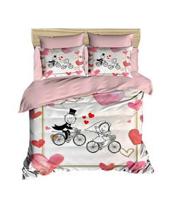 Lenjerie de pat dubla 3 piese, 216, Pearl Home, Bumbac