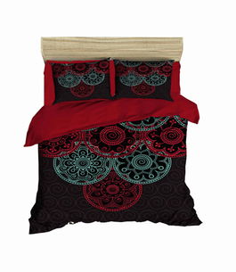 Lenjerie de pat dubla 3 piese, 462, Pearl Home, Bumbac
