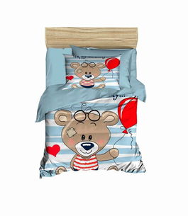 Lenjerie de pat pentru copii, PH15, Pearl Home, Bumbac