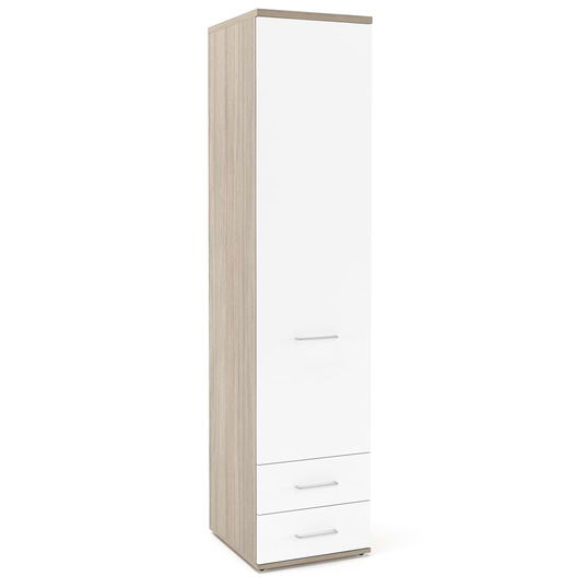 Dulap haine PRIMAVERA 45, 1U2S, polite, Oak, Alb