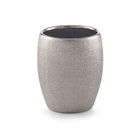 Pahar pentru periuta din ceramica, Glitter Silver, Ø 8,1xH9,8 cm
