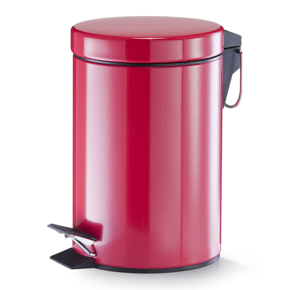 Cos de gunoi cu pedala pentru baie, Metal, Colors, 3L