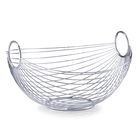 Fructiera Bowl, Metal Cromat, l28xA25,5xH16 cm