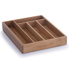 Organizator pentru tacamuri, Bamboo, 5 compartimente, l34xA26xH5 cm