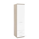 Dulap haine PRIMAVERA 45, H180, 1U2S, polite, Oak, Alb