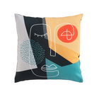 Perna decorativa cu husa detasabila, Cuzco Multicolor, 45 x 45 cm