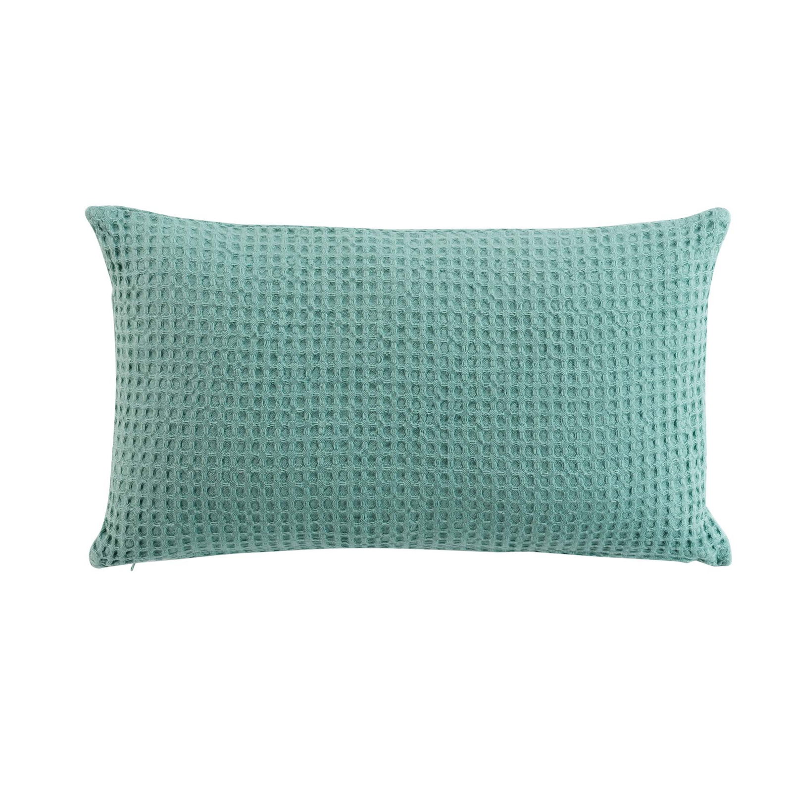 Perna decorativa cu husa detasabila, Gaufrette Turcoaz, 30 x 50 cm