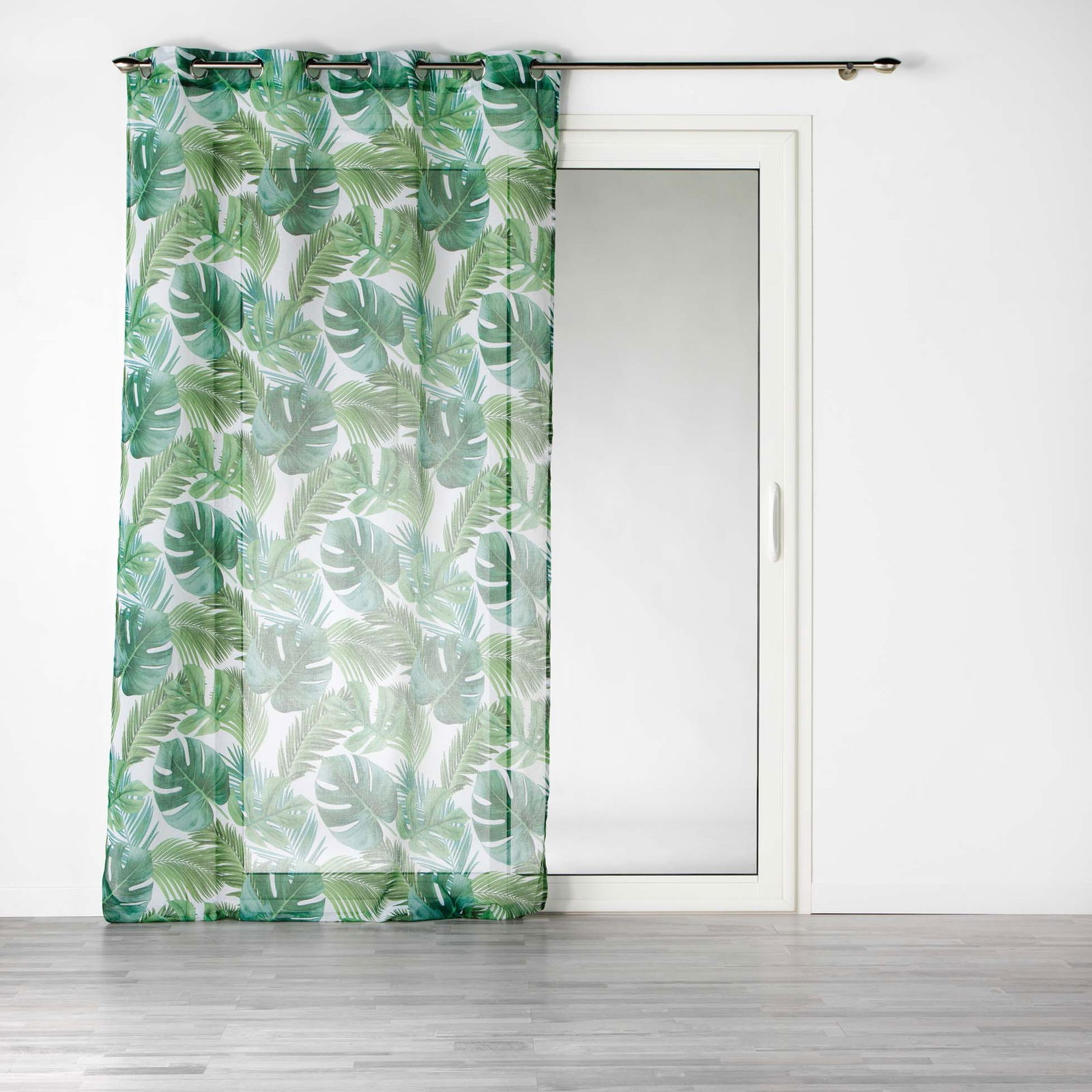 Perdea Rio II Alb / Verde, 140 x 240 cm, 1 bucata