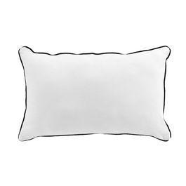 Perna decorativa cu husa detasabila, Linette Alb, 30 x 50 cm