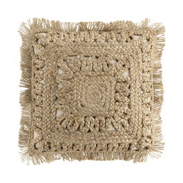 Perna decorativa cu husa detasabila, Delijute Natural, 45 x 45 cm
