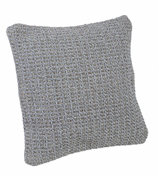 Fata perna decorativa de exterior, Surat Almond Gri, 45 x 45 cm