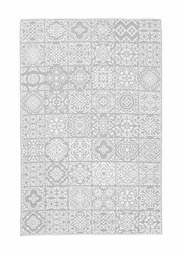 Covor de exterior, Shiraz Alb / Gri