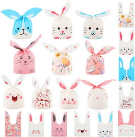 Set de 50 pungi pentru Paste Hemiks, plastic, multicolor, 13,5 x 22 cm