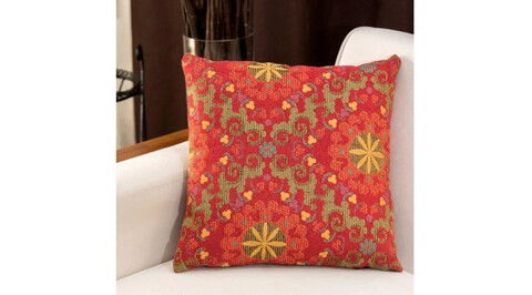Perna decorativa, Mina, 15x45x15 cm, Amestec bumbac, Rosu