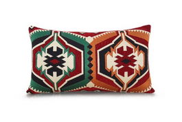 Perna decorativa, Esmeli, 58x33 cm, 50% Bumbac / 50% Poliester, Multicolor