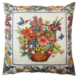 Perna decorativa, A11835, 43x43 cm, 50% Bumbac / 50% Poliester, Multicolor