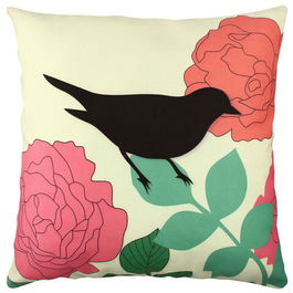 Perna decorativa, A11836, 43x43 cm, 50% Bumbac / 50% Poliester, Multicolor