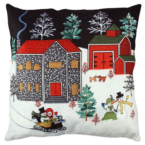 Perna decorativa, A11843, 43x43 cm, 50% Bumbac / 50% Poliester, Multicolor