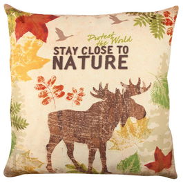 Perna decorativa, A11844, 43x43 cm, 50% Bumbac / 50% Poliester, Multicolor