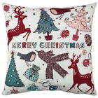Perna decorativa, A11869, 43x43 cm, 50% Bumbac / 50% Poliester, Multicolor