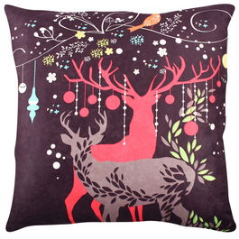 Perna decorativa, A11889, 43x43 cm, 50% Bumbac / 50% Poliester, Multicolor