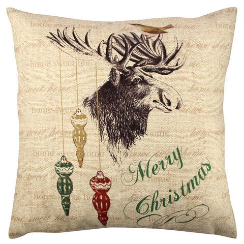 Perna decorativa, A11905, 43x43 cm, 50% Bumbac / 50% Poliester, Multicolor