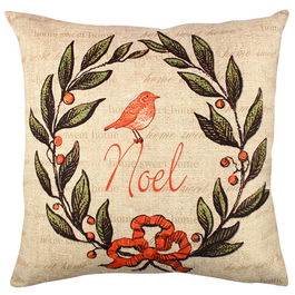Perna decorativa, A11906, 43x43 cm, 50% Bumbac / 50% Poliester, Multicolor