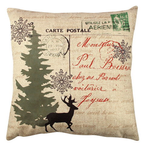 Perna decorativa, A11908, 43x43 cm, 50% Bumbac / 50% Poliester, Multicolor