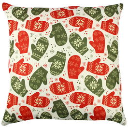 Perna decorativa, A11924, 43x43 cm, 50% Bumbac / 50% Poliester, Multicolor
