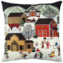 Perna decorativa, A11927, 43x43 cm, 50% Bumbac / 50% Poliester, Multicolor