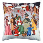 Perna decorativa, A11929, 43x43 cm, 50% Bumbac / 50% Poliester, Multicolor