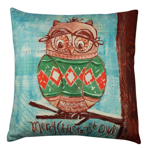 Perna decorativa, A12031, 43x43 cm, 50% Bumbac / 50% Poliester, Multicolor