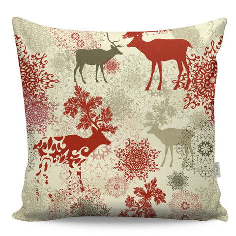 Perna decorativa, A12944, 43x43 cm, 50% Bumbac / 50% Poliester, Multicolor
