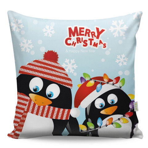 Perna decorativa, A12946, 43x43 cm, 50% Bumbac / 50% Poliester, Multicolor