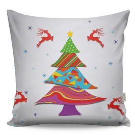 Perna decorativa, A12957, 43x43 cm, 50% Bumbac / 50% Poliester, Multicolor