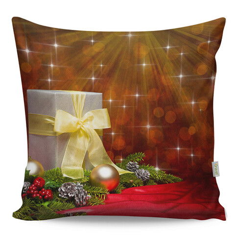 Perna decorativa, A12963, 43x43 cm, 50% Bumbac / 50% Poliester, Multicolor