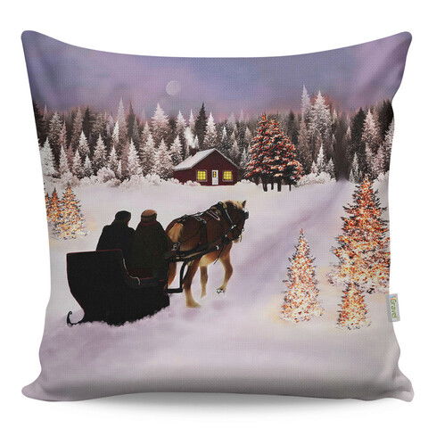 Perna decorativa, A12970, 43x43 cm, 50% Bumbac / 50% Poliester, Multicolor